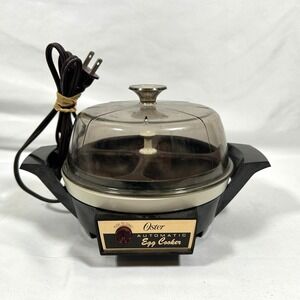 Vintage 1960s Oster Automatic Electric Egg Cooker Poacher 7 Boiled 580-06 Works